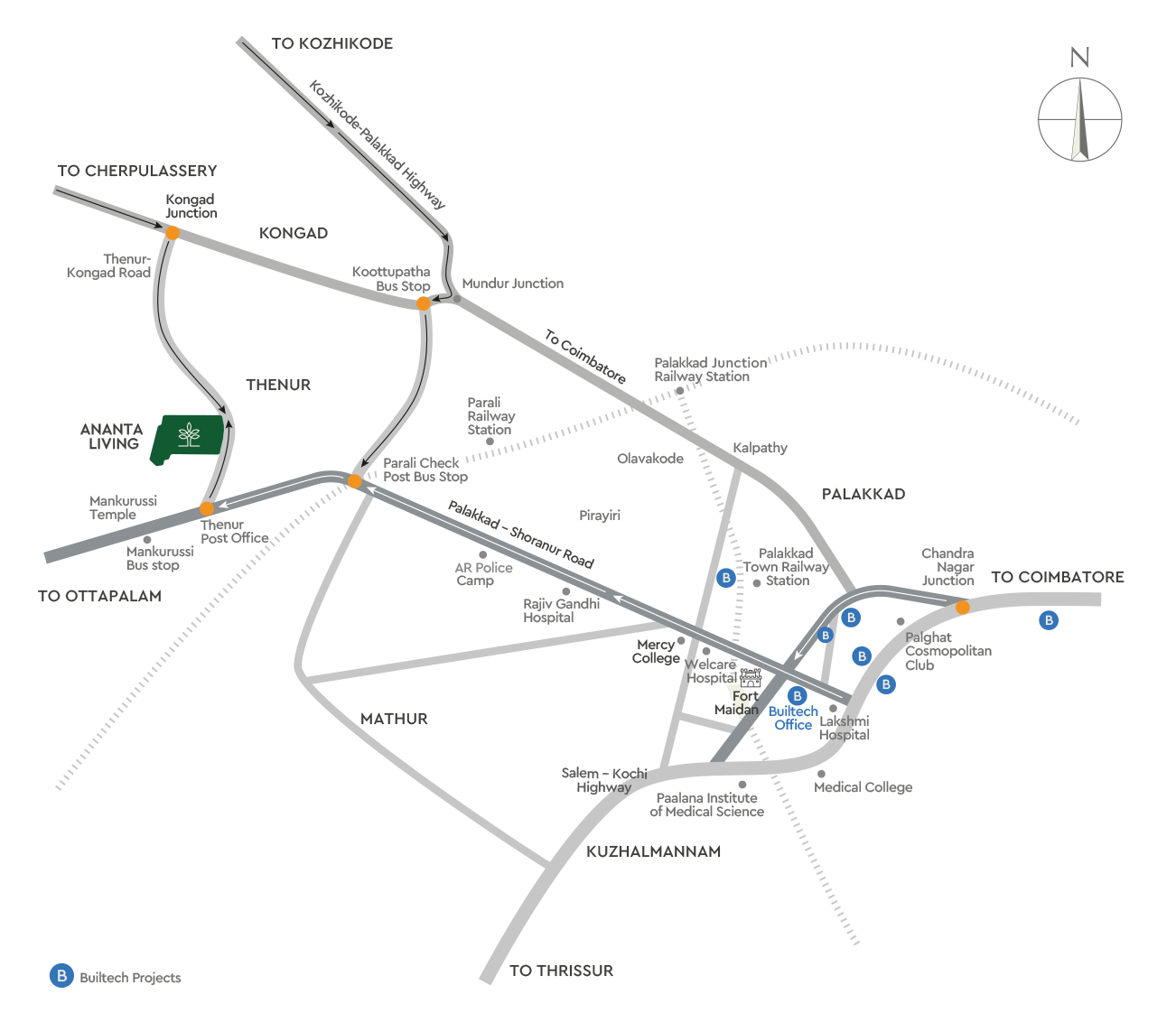 Luxury Senior Living location map